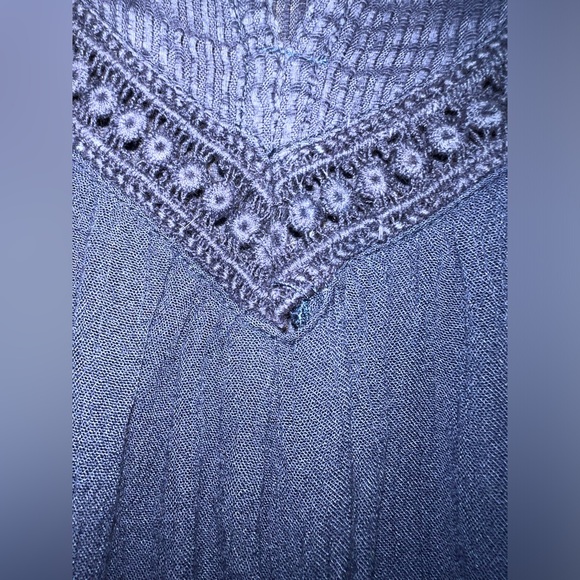 Volcom Sleeveless Royal Blue Embroidered Babydoll Dress Size XS Summer Boho - Picture 7 of 9